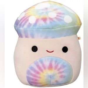 Squishmallows Official Kellytoys Plush  Kervena the Tye Dye Mushroom